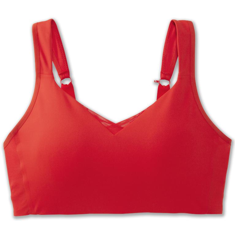 Brooks Drive Convertible - Womens Running Bra - Jamberry/Red (72453HXVK)